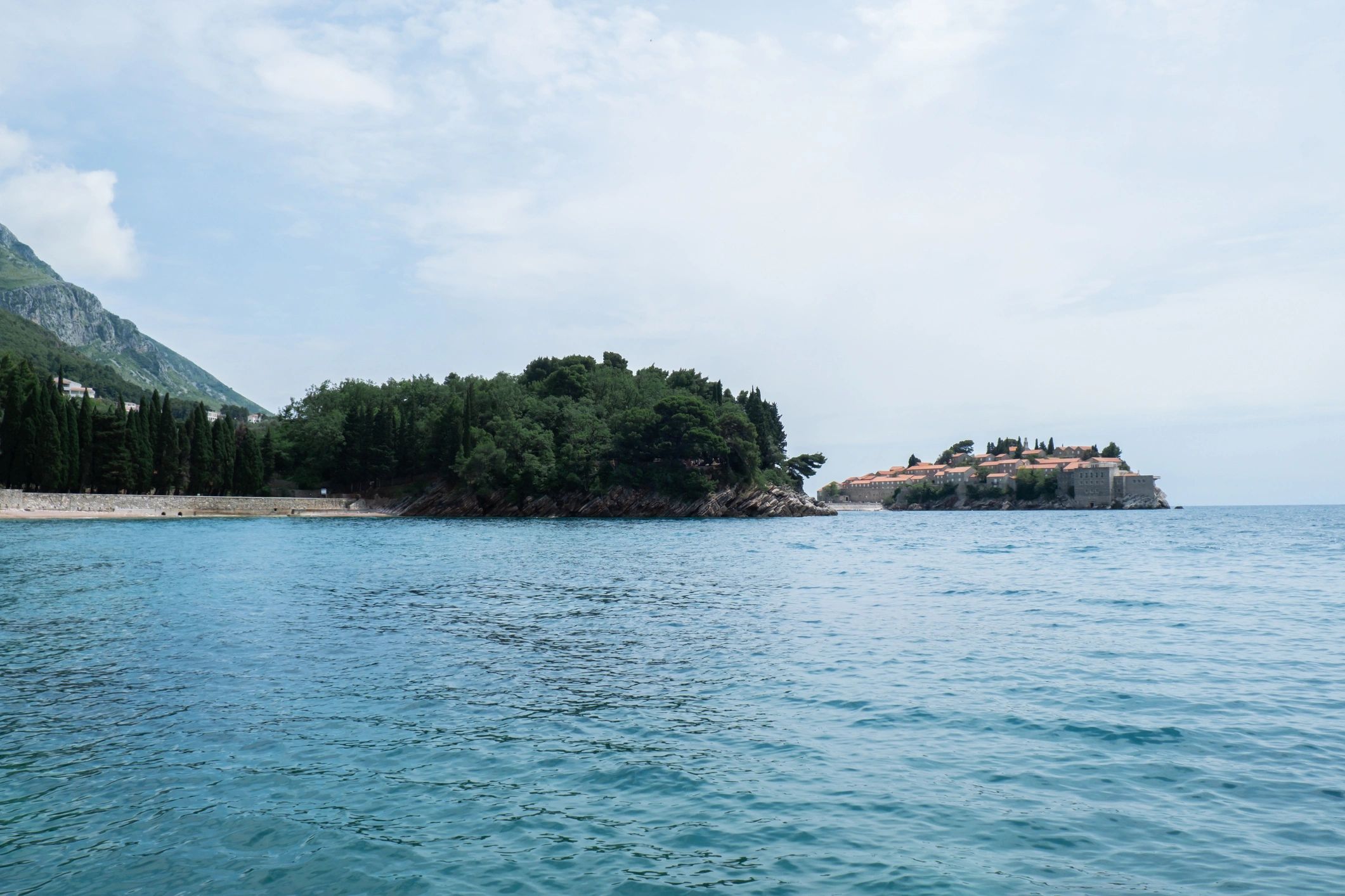 Sveti Stefan private island in Montenegro near Budva.